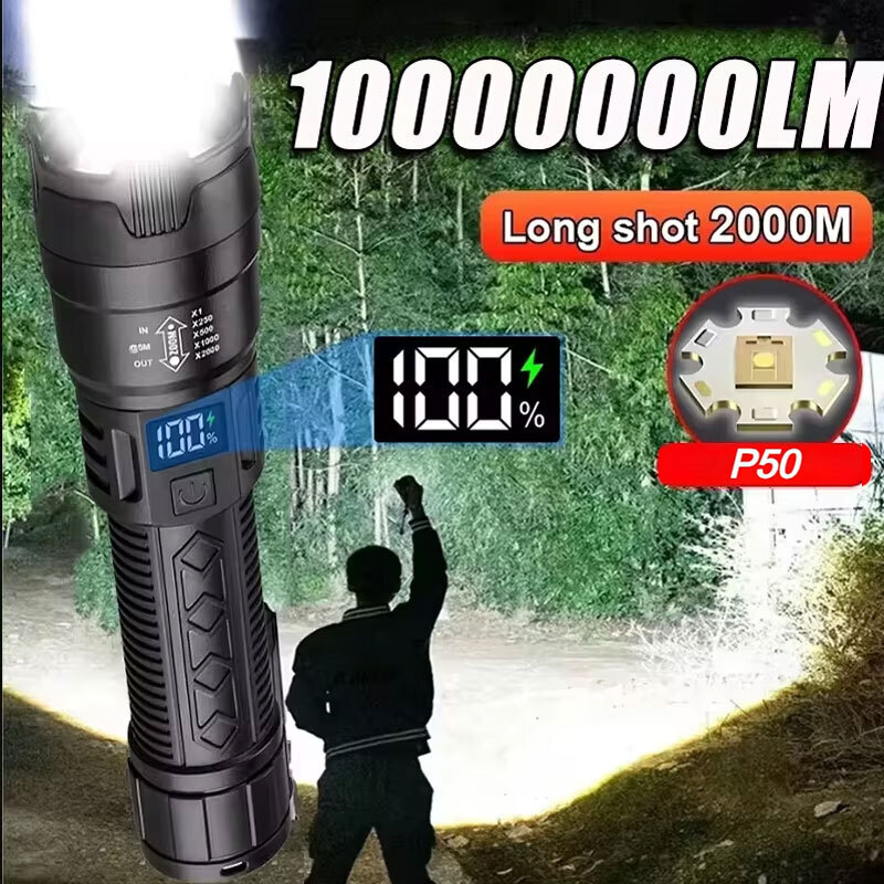 Senter LED Daya Tinggi 2000LM, - Fishing Light ulasan dan harga