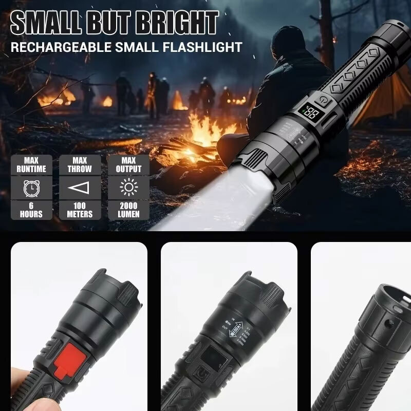 Senter LED Daya Tinggi 2000LM, - Fishing Light ulasan dan harga