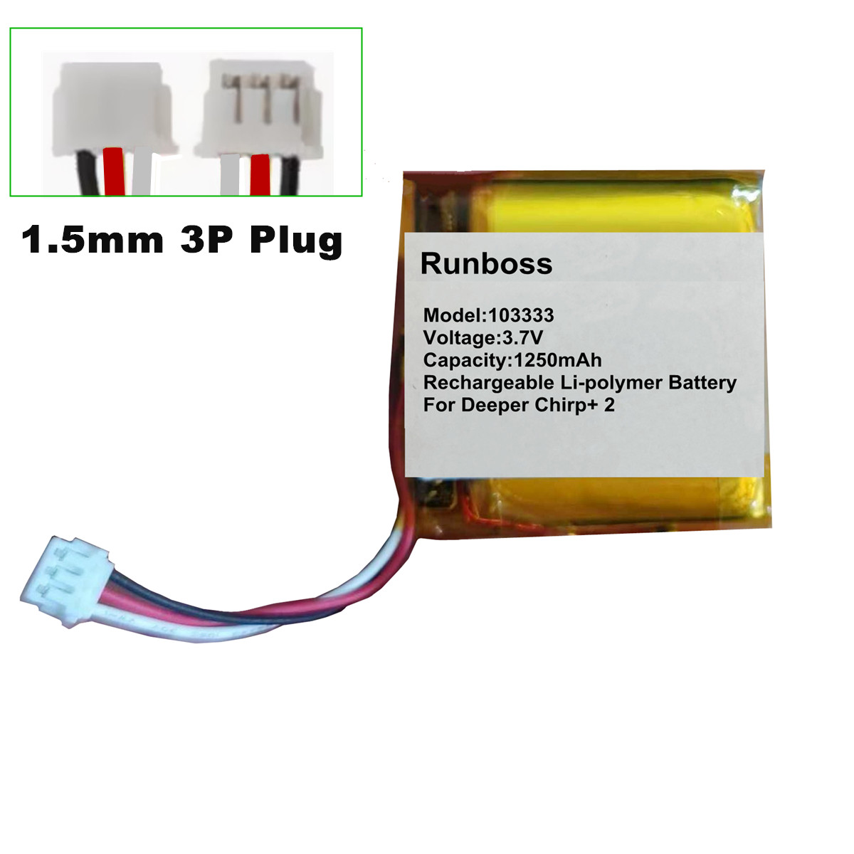 Baterai Baru 3.7V 1250MAh untu - Fish Finder Gps ulasan dan harga
