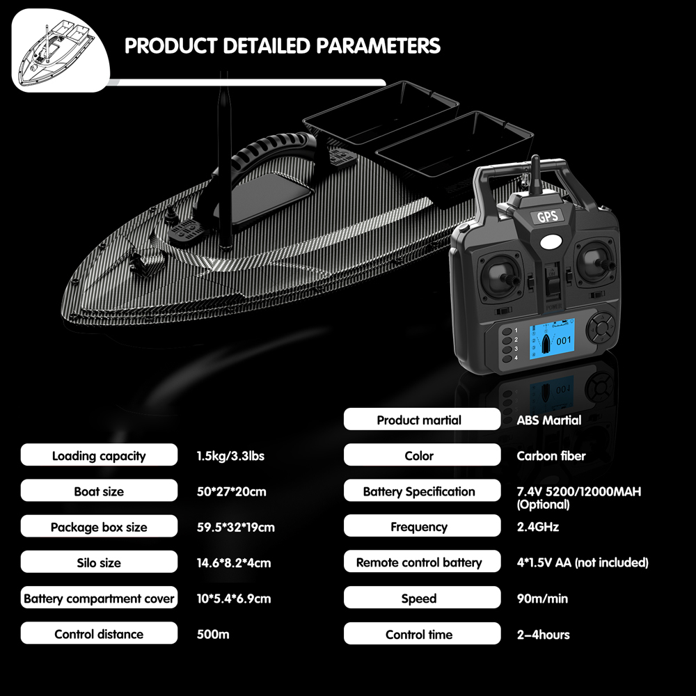 V070 perahu umpan pancing RC,  - Fishing Gps ulasan dan harga